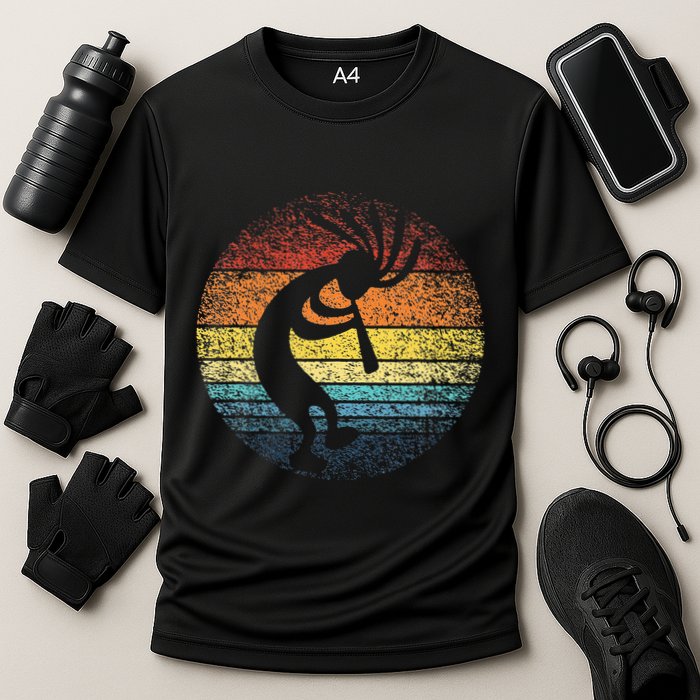 Dancing Kokopelli Southwestern USA Native American Symbol Cooling Performance Crew T-Shirt
