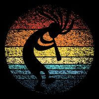 Dancing Kokopelli Southwestern USA Native American Symbol Cooling Performance Crew T-Shirt