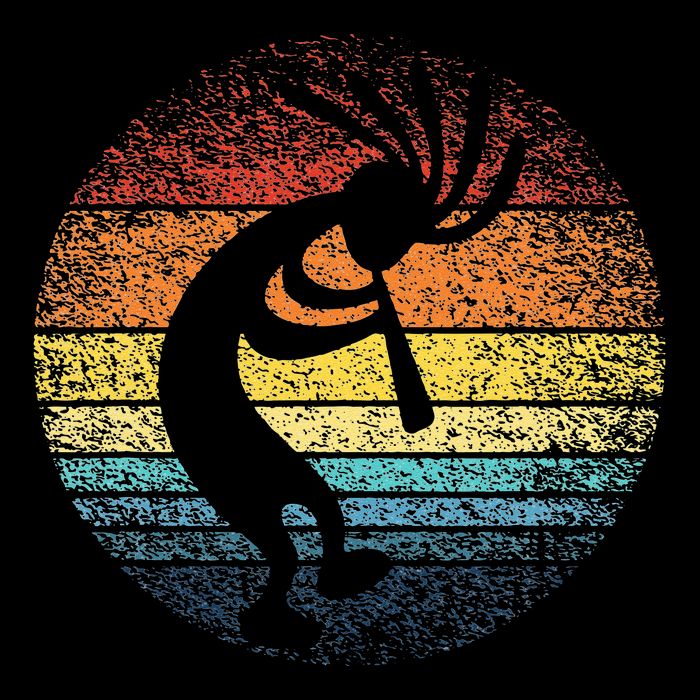 Dancing Kokopelli Southwestern USA Native American Symbol Cooling Performance Crew T-Shirt