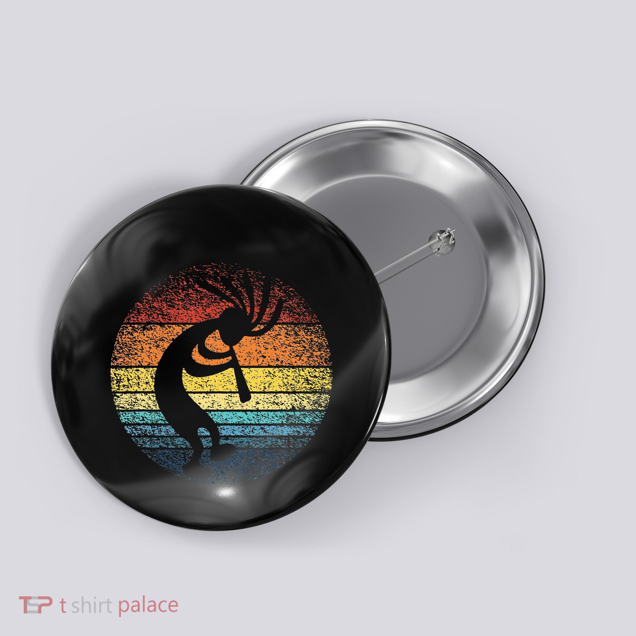 Dancing Kokopelli Southwestern USA Native American Symbol Button