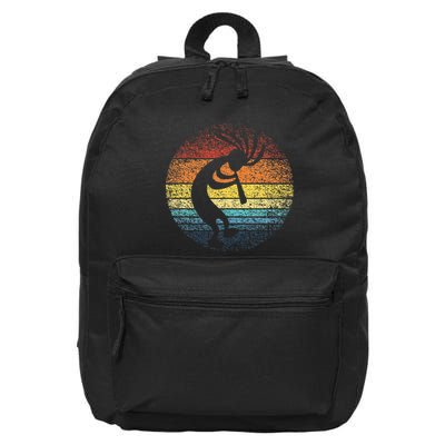 Dancing Kokopelli Southwestern USA Native American Symbol 16 in Basic Backpack