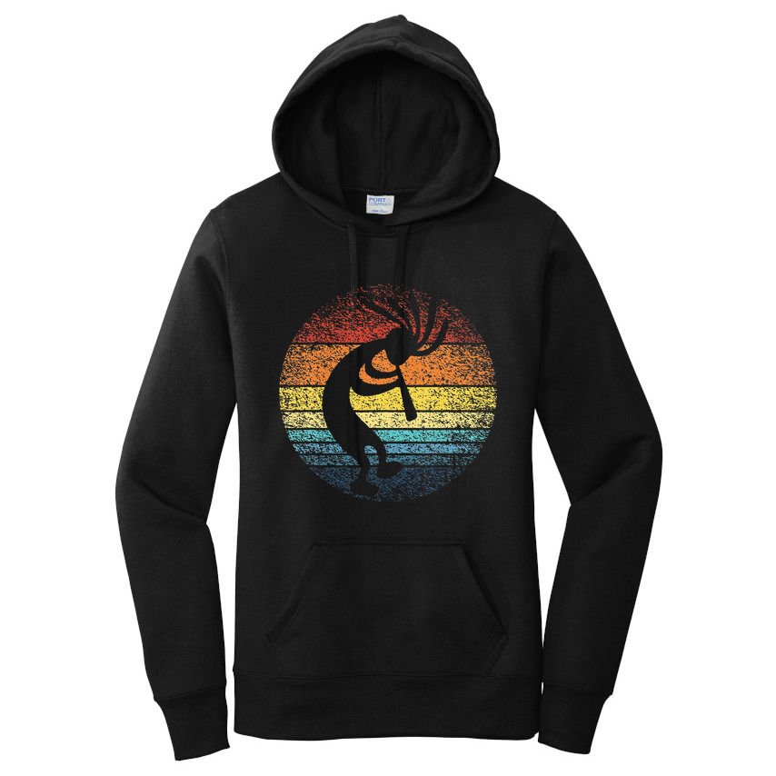 Dancing Kokopelli Southwestern USA Native American Symbol Women's Pullover Hoodie