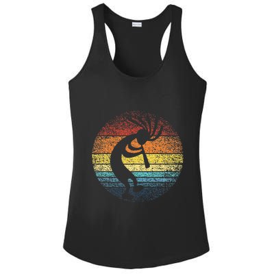 Dancing Kokopelli Southwestern USA Native American Symbol Ladies PosiCharge Competitor Racerback Tank