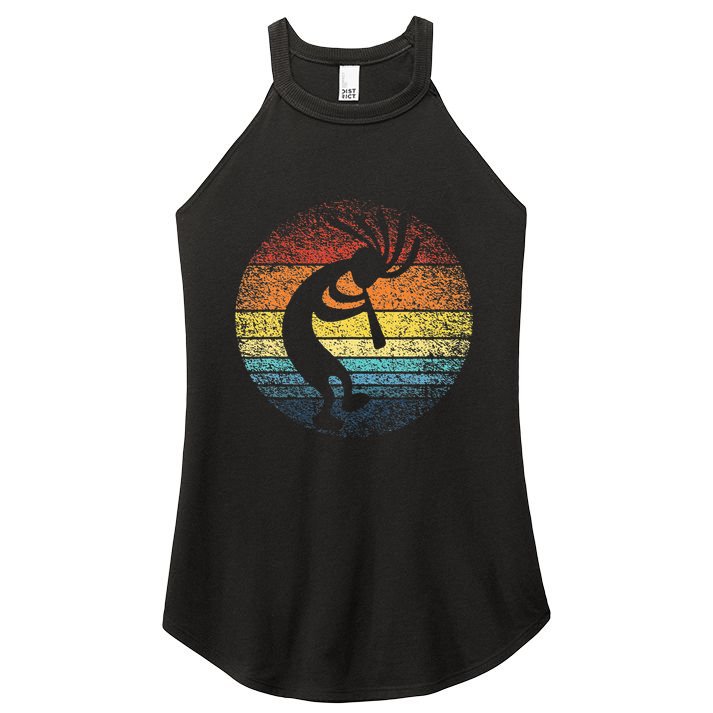 Dancing Kokopelli Southwestern USA Native American Symbol Women's Perfect Tri Rocker Tank