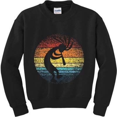 Dancing Kokopelli Southwestern USA Native American Symbol Kids Sweatshirt