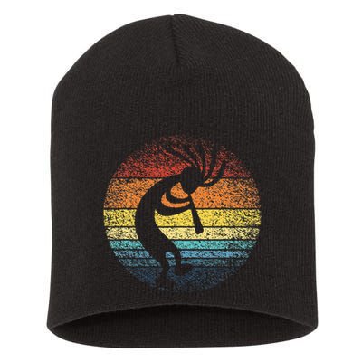 Dancing Kokopelli Southwestern USA Native American Symbol Short Acrylic Beanie