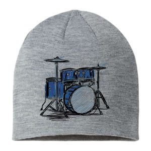 Drum Kit Sketch Music Sustainable Beanie