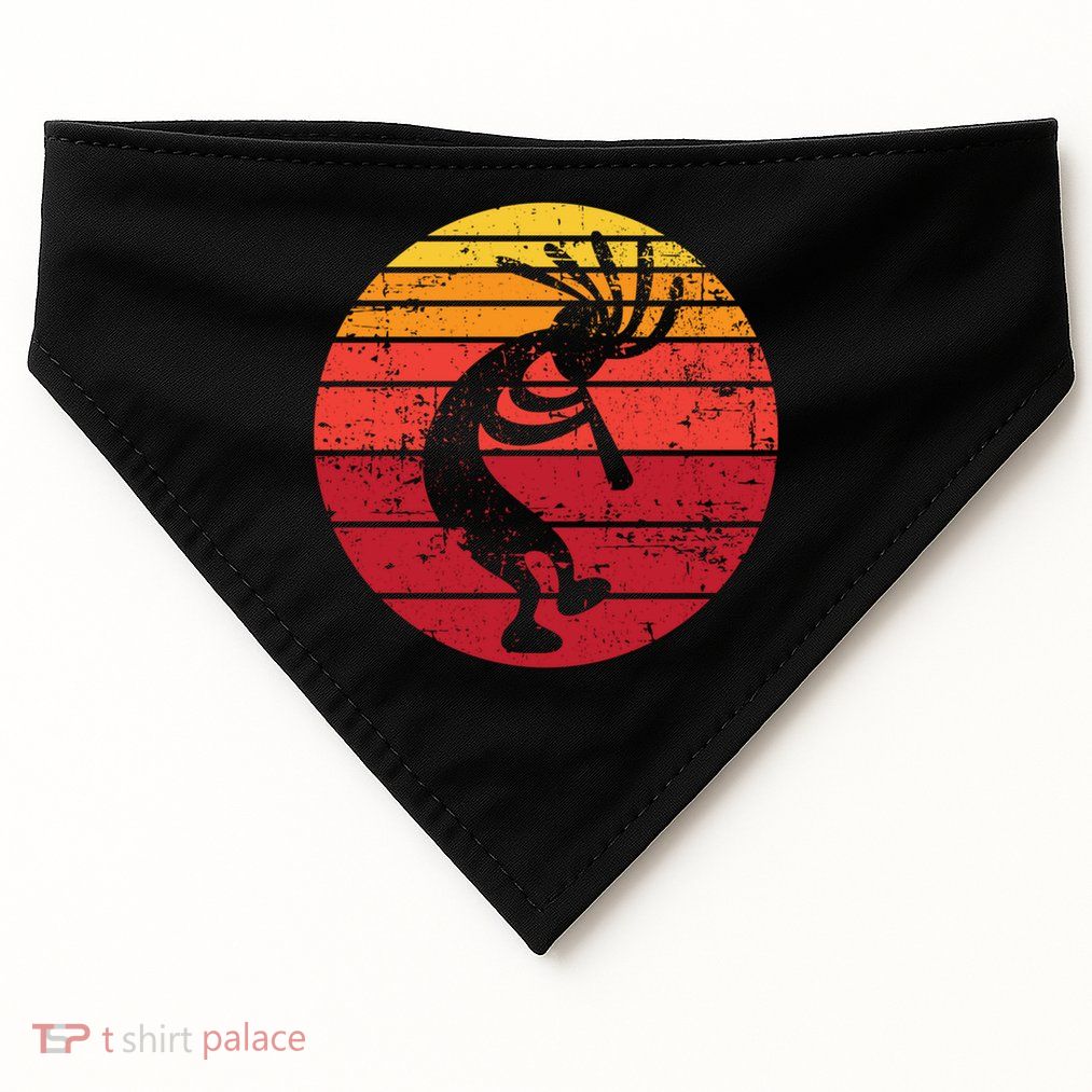 Dancing Kokopelli Southwestern Usa Native American Symbol Gift USA-Made Doggie Bandana