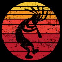 Dancing Kokopelli Southwestern Usa Native American Symbol Gift Drawstring Bag