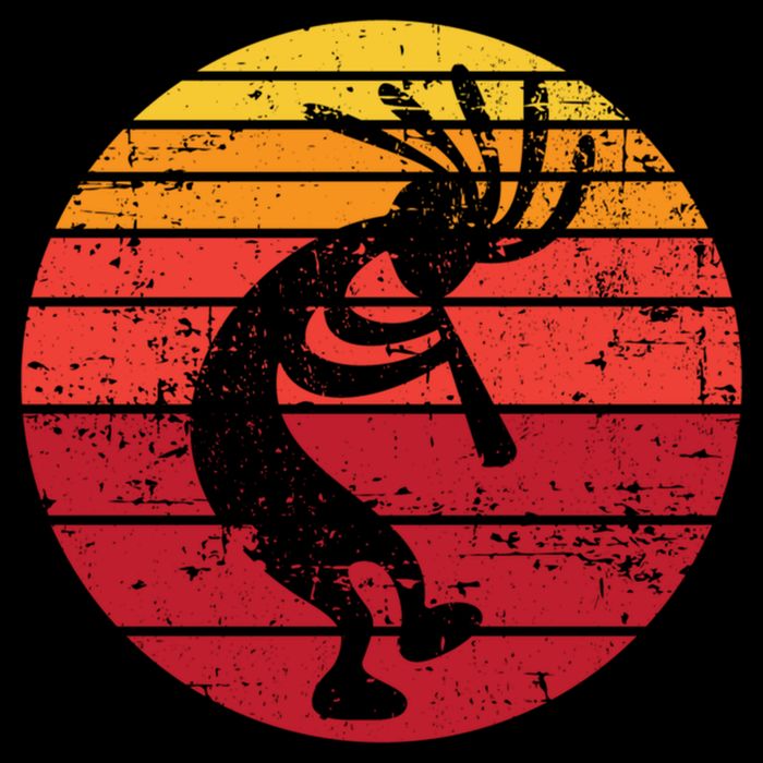 Dancing Kokopelli Southwestern Usa Native American Symbol Gift Drawstring Bag