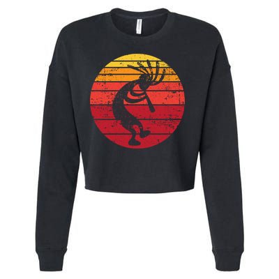 Dancing Kokopelli Southwestern Usa Native American Symbol Gift Cropped Pullover Crew