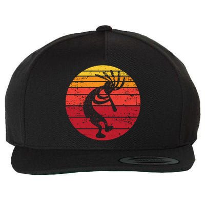 Dancing Kokopelli Southwestern Usa Native American Symbol Gift Wool Snapback Cap