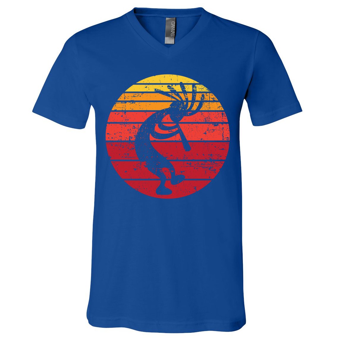 Dancing Kokopelli Southwestern Usa Native American Symbol Gift V-Neck T-Shirt