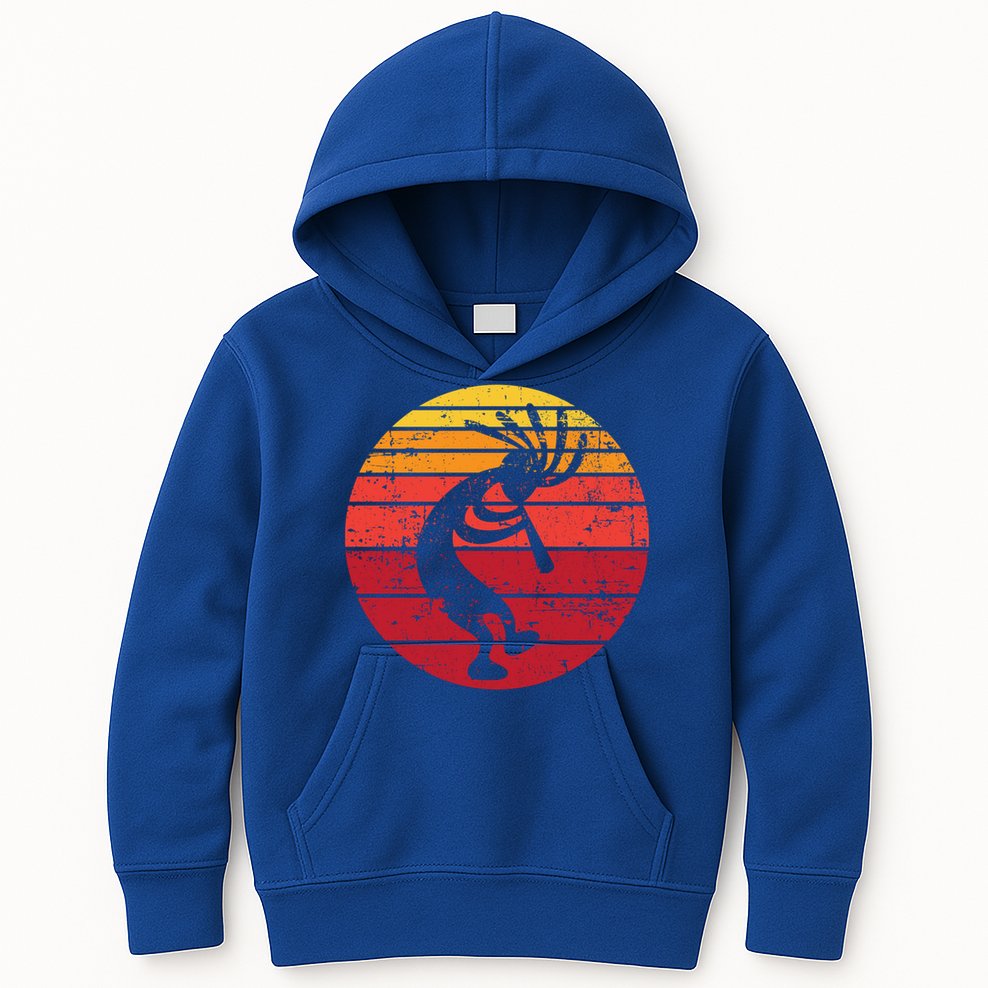 Dancing Kokopelli Southwestern Usa Native American Symbol Gift Kids Hoodie