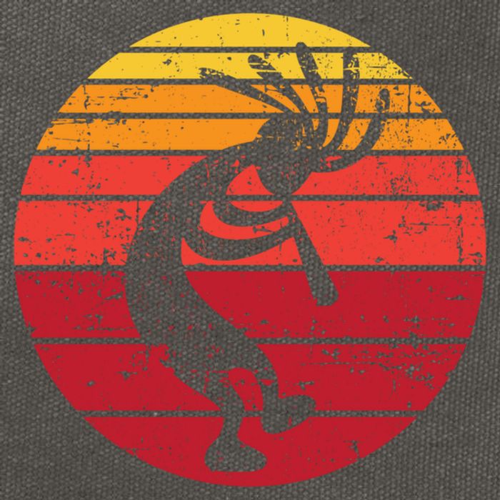 Dancing Kokopelli Southwestern Usa Native American Symbol Gift Cotton Canvas Backpack