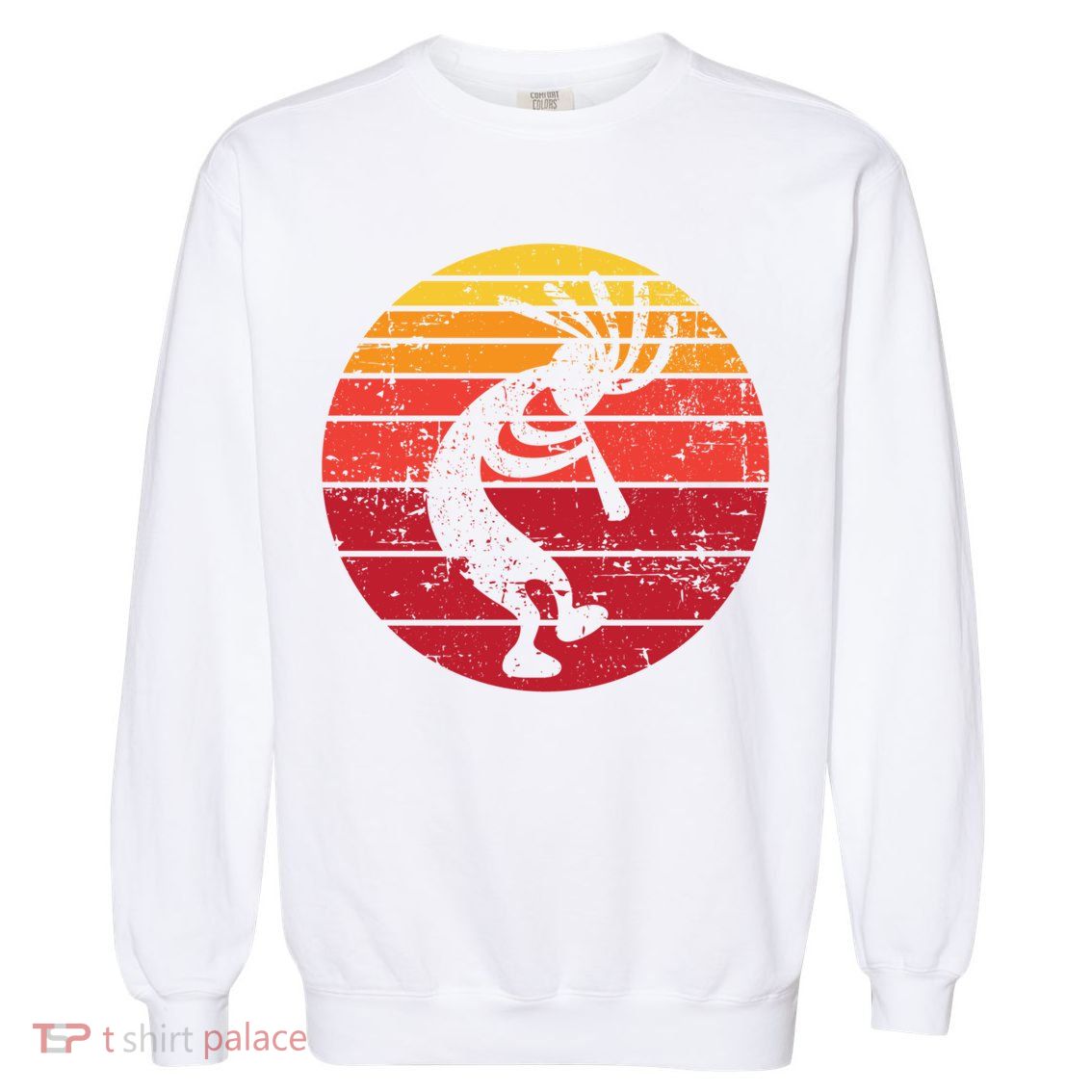 Dancing Kokopelli Southwestern Usa Native American Symbol Gift Garment-Dyed Sweatshirt