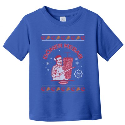 Doner Kebab Ugly Christmas Funny Halal Gift Toddler T-Shirt