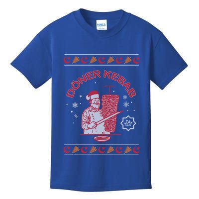 Doner Kebab Ugly Christmas Funny Halal Gift Kids T-Shirt
