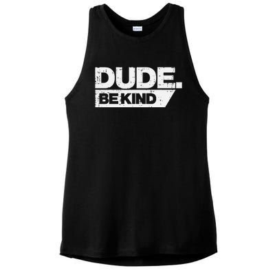 Dude Kind Unity Day Orange Anti Bullying Ladies PosiCharge Tri-Blend Wicking Tank