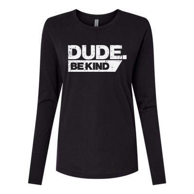 Dude Kind Unity Day Orange Anti Bullying Womens Cotton Relaxed Long Sleeve T-Shirt