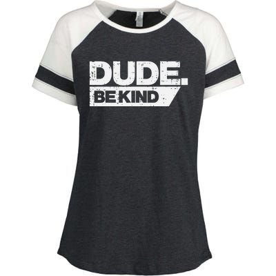 Dude Kind Unity Day Orange Anti Bullying Enza Ladies Jersey Colorblock Tee