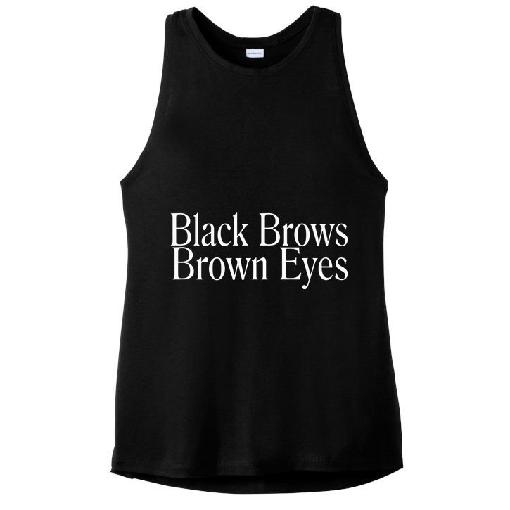 Dmytro Kuleba Wearing Black Brows Brown Eyes Ladies PosiCharge Tri-Blend Wicking Tank