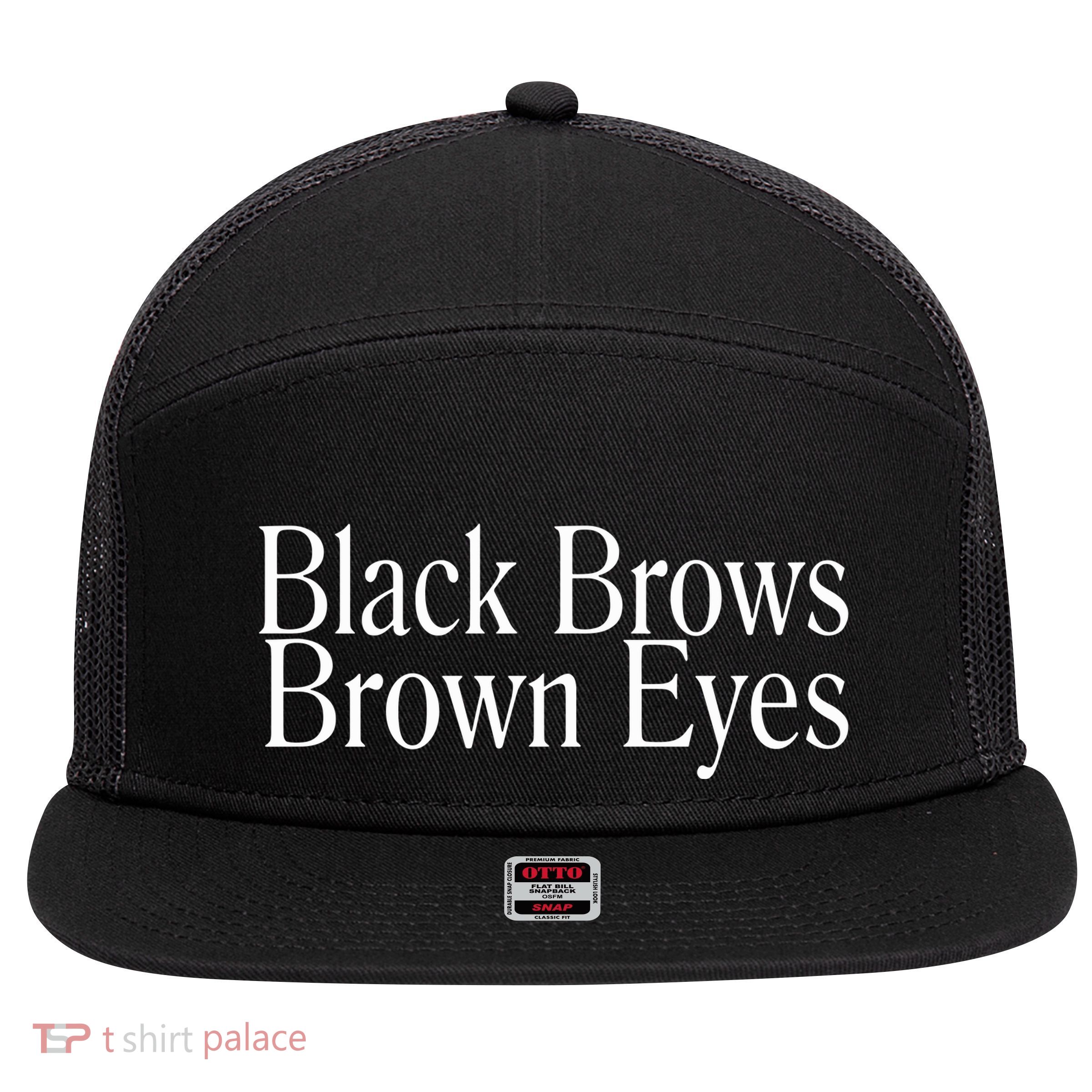 Dmytro Kuleba Wearing Black Brows Brown Eyes 7 Panel Mesh Trucker Snapback Hat
