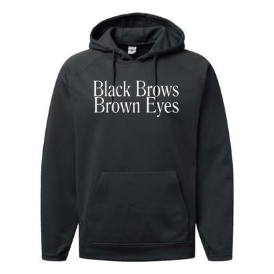 Dmytro Kuleba Wearing Black Brows Brown Eyes Performance Fleece Hoodie