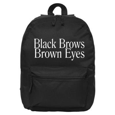 Dmytro Kuleba Wearing Black Brows Brown Eyes 16 in Basic Backpack