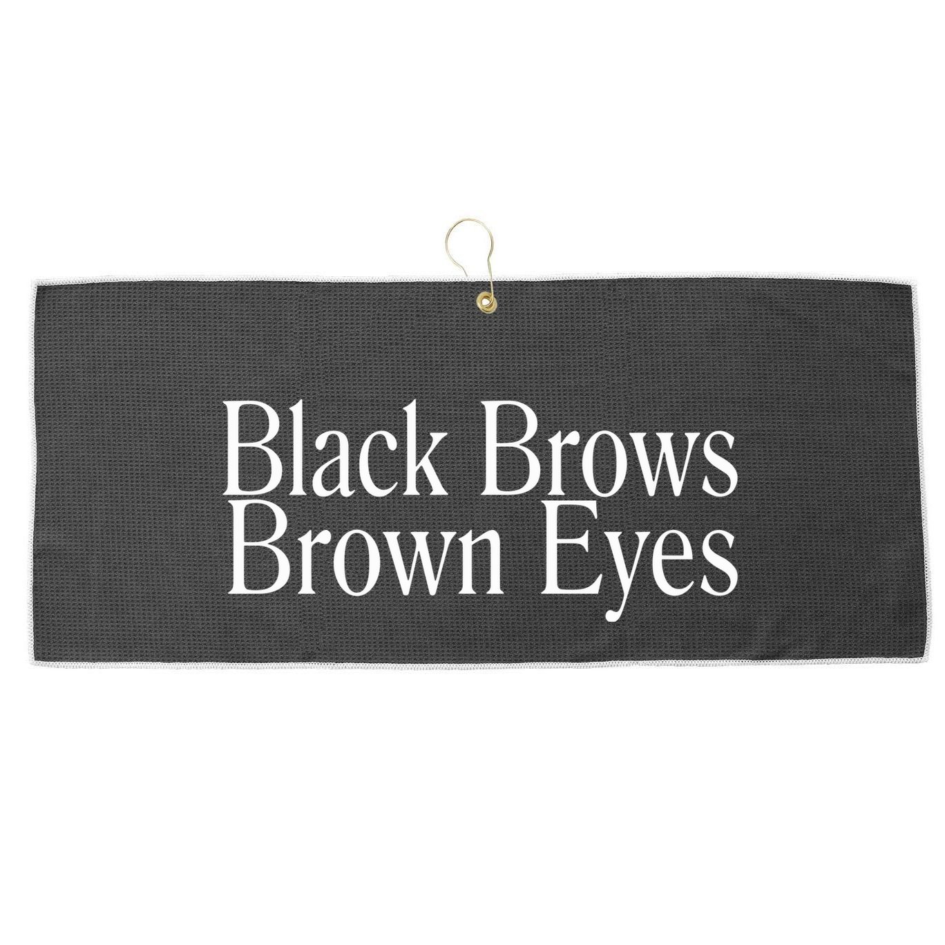 Dmytro Kuleba Wearing Black Brows Brown Eyes Large Microfiber Waffle Golf Towel