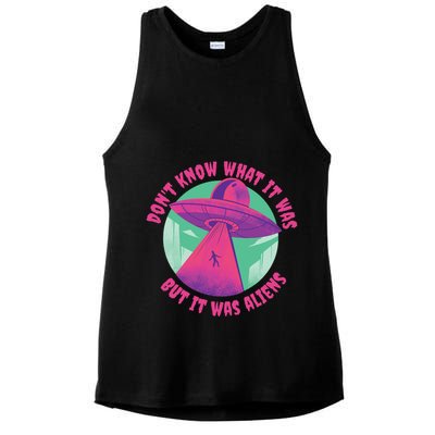 Don't Know What It Was But It Was Aliens Ladies PosiCharge Tri-Blend Wicking Tank