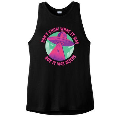 Don't Know What It Was But It Was Aliens Ladies PosiCharge Tri-Blend Wicking Tank