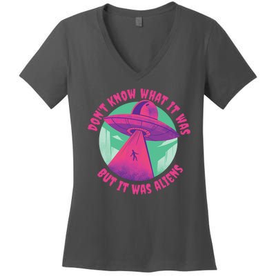 Don't Know What It Was But It Was Aliens Women's V-Neck T-Shirt