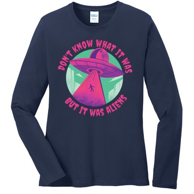 Don't Know What It Was But It Was Aliens Ladies Long Sleeve Shirt