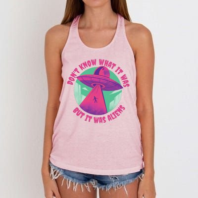 Don't Know What It Was But It Was Aliens Women's Knotted Racerback Tank