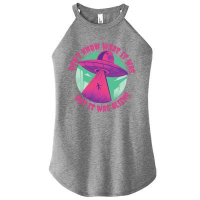 Don't Know What It Was But It Was Aliens Women's Perfect Tri Rocker Tank