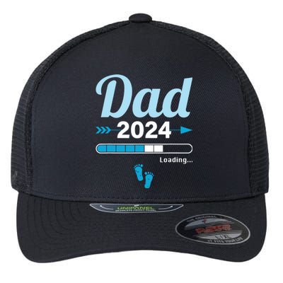 Dad Loading 2024 Father Pregnancy Birth Baby Daddy To Be Flexfit Unipanel Trucker Cap