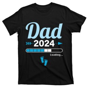 Dad Loading 2024 Father Pregnancy Birth Baby Daddy To Be T-Shirt