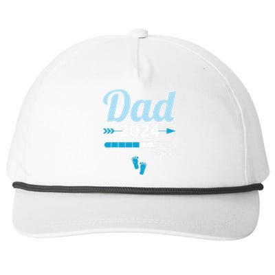 Dad Loading 2024 Father Pregnancy Birth Baby Daddy To Be Snapback Five-Panel Rope Hat