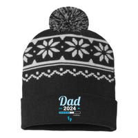 Dad Loading 2024 Father Pregnancy Birth Baby Daddy To Be USA-Made Snowflake Beanie