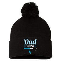 Dad Loading 2024 Father Pregnancy Birth Baby Daddy To Be Pom Pom 12in Knit Beanie