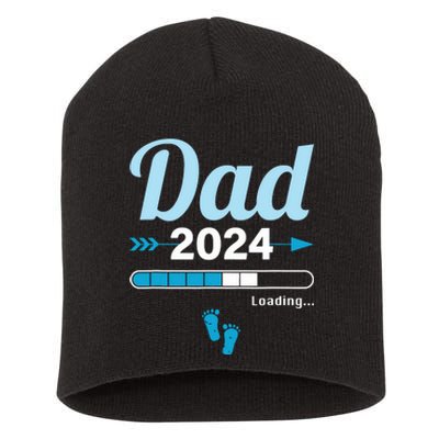 Dad Loading 2024 Father Pregnancy Birth Baby Daddy To Be Short Acrylic Beanie