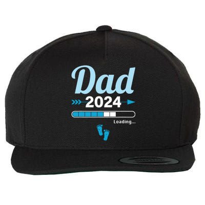 Dad Loading 2024 Father Pregnancy Birth Baby Daddy To Be Wool Snapback Cap