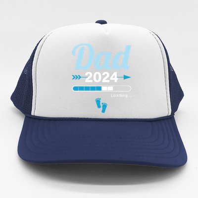 Dad Loading 2024 Father Pregnancy Birth Baby Daddy To Be Trucker Hat