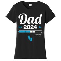 Dad Loading 2024 Father Pregnancy Birth Baby Daddy To Be Women's T-Shirt