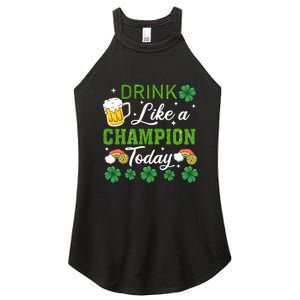 Drink Like A Champion Today Women’s Perfect Tri Rocker Tank