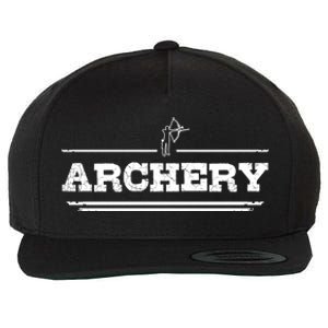 Distressed Look Arching Gift For Archers Gift Wool Snapback Cap