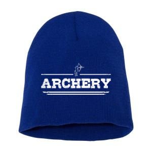 Distressed Look Arching Gift For Archers Gift Short Acrylic Beanie