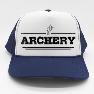 Distressed Look Arching Gift For Archers Gift Trucker Hat