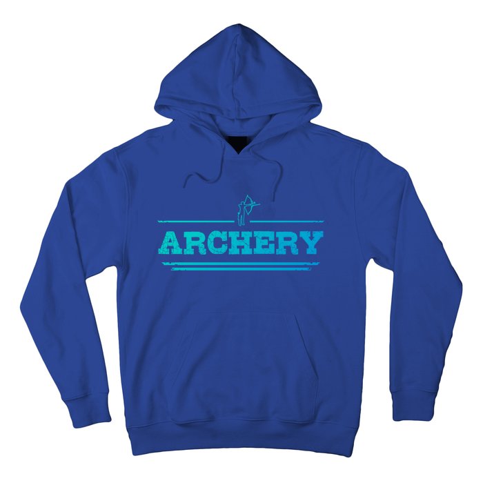 Distressed Look Arching Gift For Archers Gift Hoodie